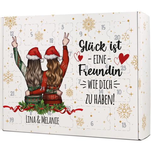Personalisierter DIY Adventskalender mit Konfigurator Design zum selbst Befüllen