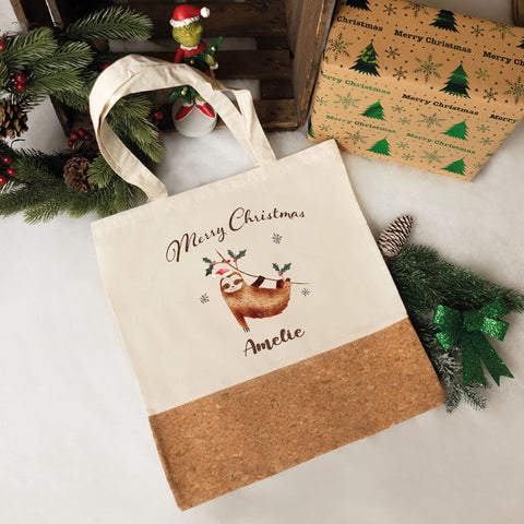 Einkaufstasche Kork - Faultier