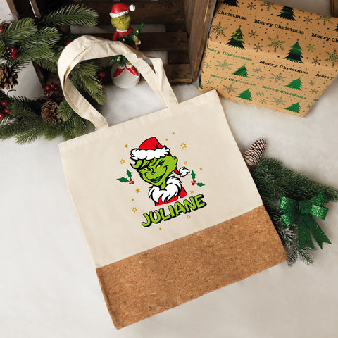 Einkaufstasche Kork - Grinch