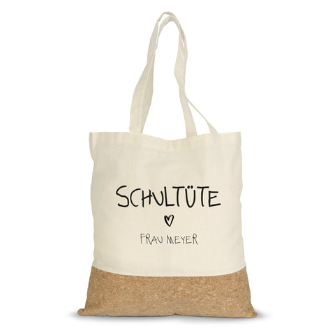 Einkaufstasche Kork - Schultüte