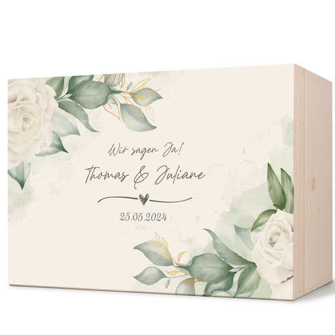 Erinnerungskiste mit UV-Druck im Wedding Love Design