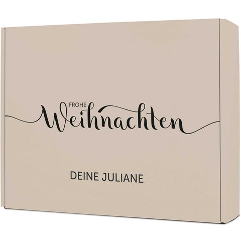 Personalisierte DIY Geschenkbox im Frohe Weihnachten mit Wunschtext