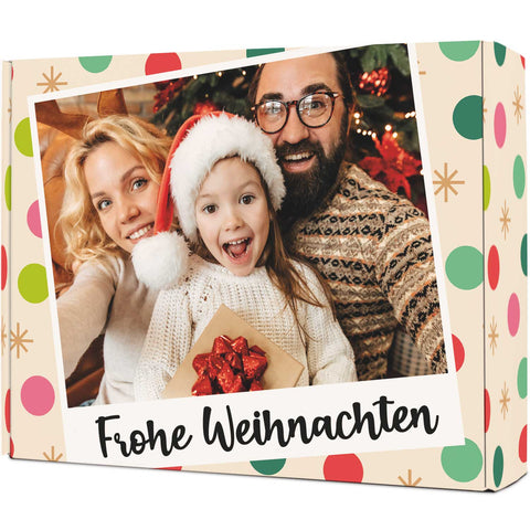 Personalisierte DIY Geschenkbox mit Retro Foto Design