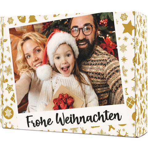 Personalisierte DIY Geschenkbox mit Retro Foto Design