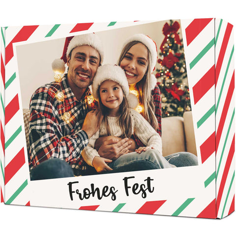 Personalisierte DIY Geschenkbox mit Retro Foto Design