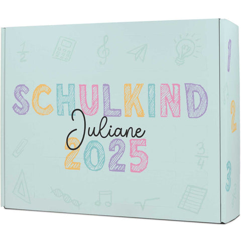 Personalisierte Geschenkbox - Schulkind Kreide - Einschulung
