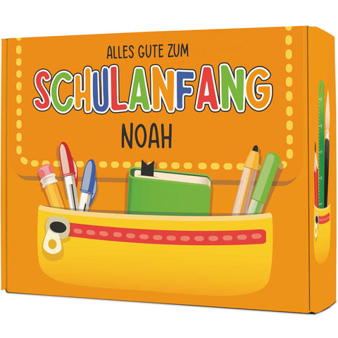 Personalisierte Geschenkbox - Schulranzen - Einschulung