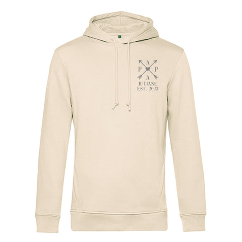 Personalisierter Hoodie für Herren - PAPA EST. Kreuzpfeile