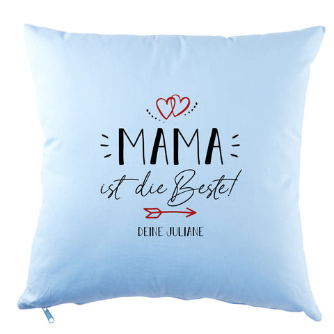 Personalisiertes Kissen mit Motiv - Mama ist die Beste