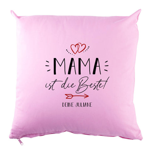 Personalisiertes Kissen mit Motiv - Mama ist die Beste