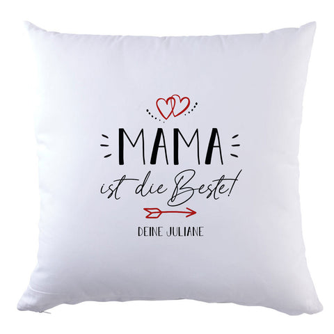 Personalisiertes Kissen mit Motiv - Mama ist die Beste