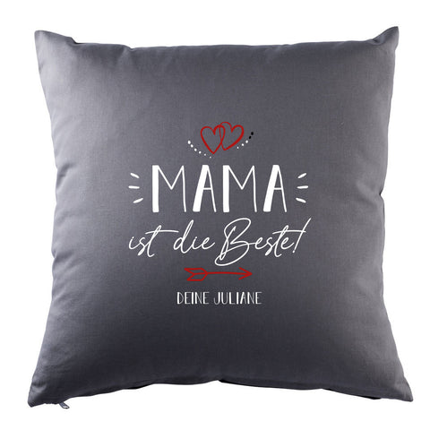 Personalisiertes Kissen mit Motiv - Mama ist die Beste