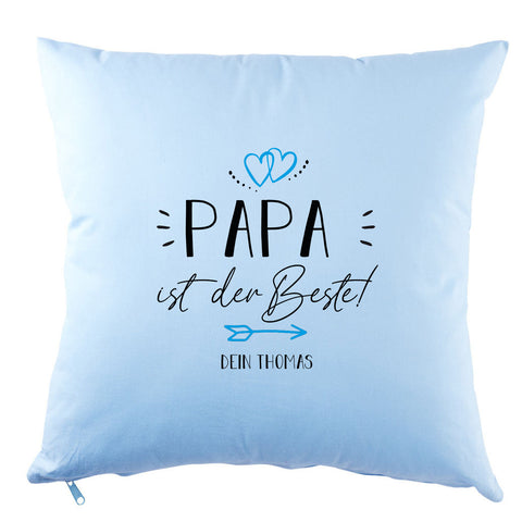 Personalisiertes Kissen mit Motiv - Papa ist der Beste