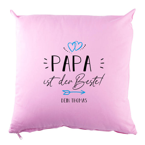Personalisiertes Kissen mit Motiv - Papa ist der Beste