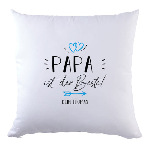 Personalisiertes Kissen mit Motiv - Papa ist der Beste