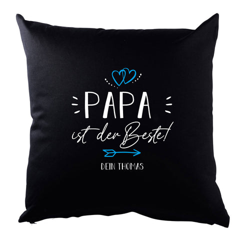 Personalisiertes Kissen mit Motiv - Papa ist der Beste