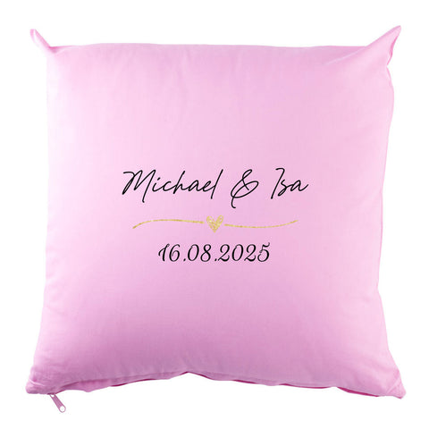 Personalisiertes Kissen mit Motiv - Wedding Love