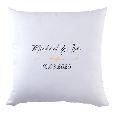 Personalisiertes Kissen mit Motiv - Wedding Love