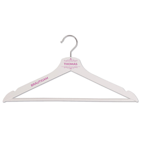Personalisierter Kleiderbügel - Hochzeit Ranken