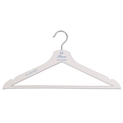 Personalisierter Kleiderbügel - Hochzeit Symbole