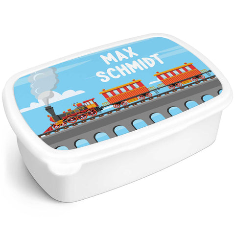 Bedruckte Lunchbox für Kinder - Dampflock