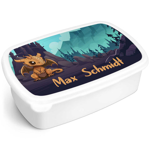 Bedruckte Lunchbox für Kinder - Drachen