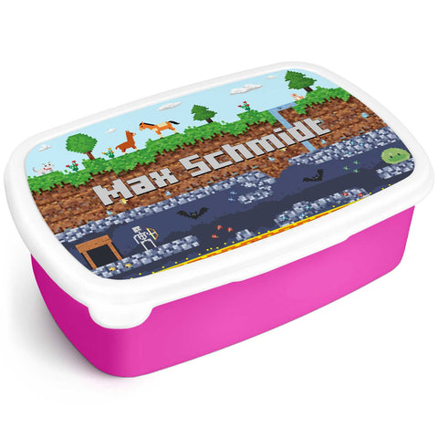Bedruckte Lunchbox für Kinder - Pixelerde