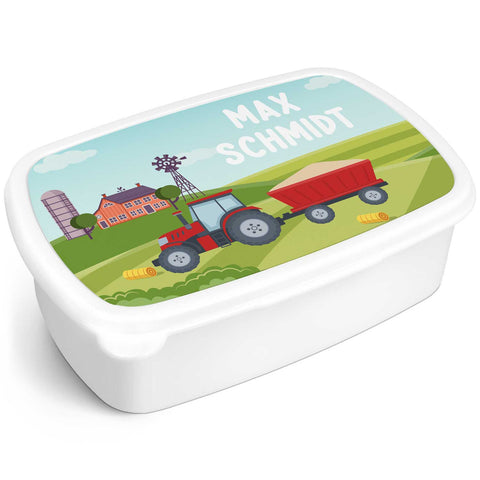 Bedruckte Lunchbox für Kinder - Traktor