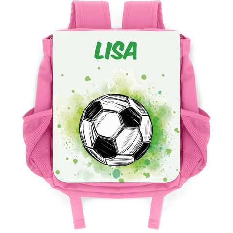Bedruckter Rucksack für Kinder - Fussball mit Name