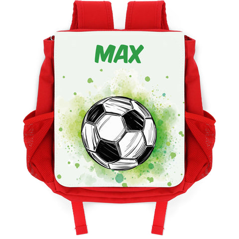 Bedruckter Rucksack für Kinder - Fussball mit Name