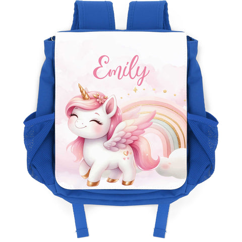 Bedruckter Rucksack für Kinder - Pegasus mit Name