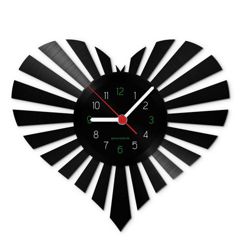 Wanduhr aus Vinyl Spreading Love