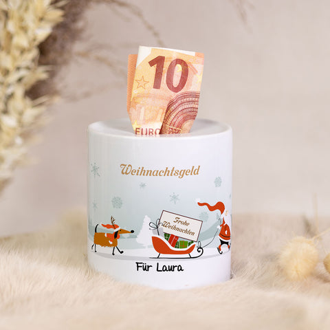 Spardose aus Keramik - Weihnachtsgeld