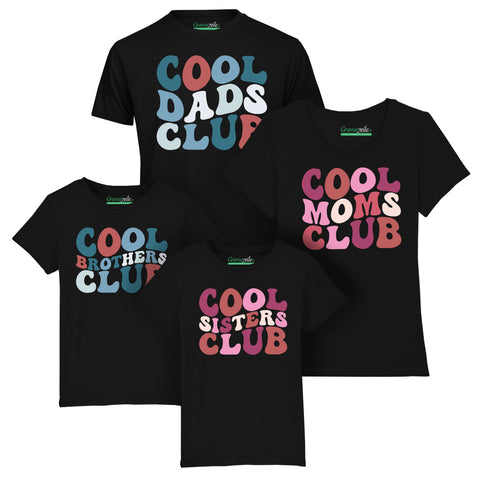 Personalisiertes T-Shirt Set für die Familie - Cool Club