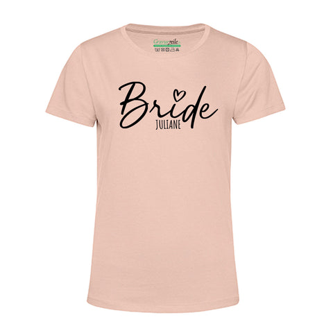Personalisiertes T-Shirt für Damen - TEAM Bride
