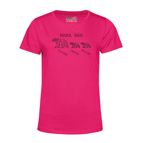 Personalisiertes T-Shirt für Damen - Mama Bär