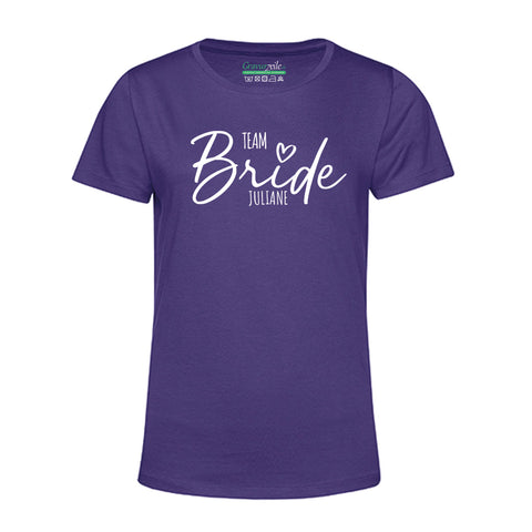 Personalisiertes T-Shirt für Damen - TEAM Bride
