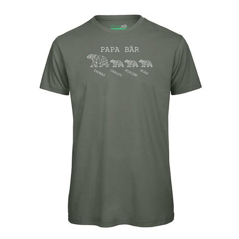 Personalisiertes T-Shirt für Herren - Papa Bär