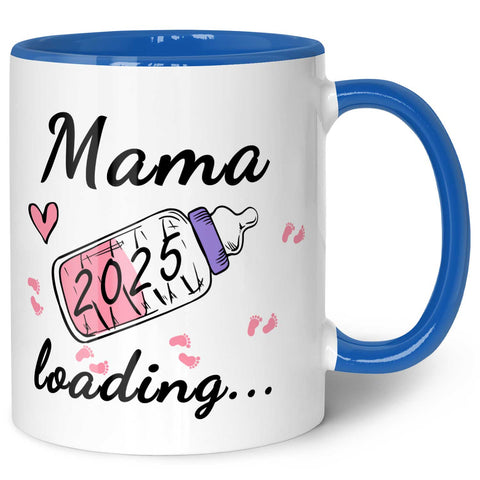 Bedruckte Tasse mit Spruch - Baby Loading in versch. Varianten
