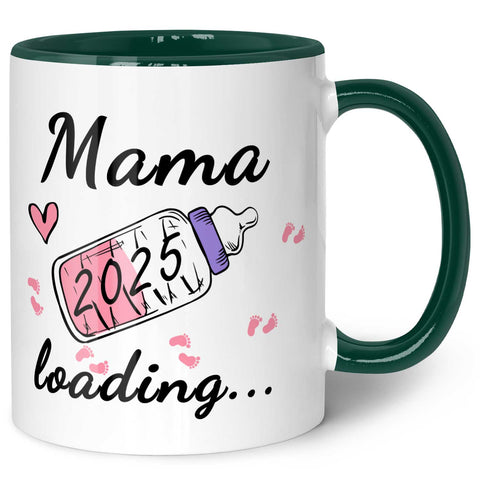 Bedruckte Tasse mit Spruch - Baby Loading in versch. Varianten