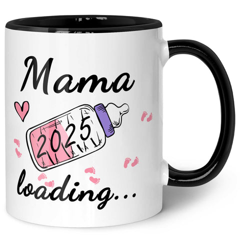 Bedruckte Tasse mit Spruch - Baby Loading in versch. Varianten