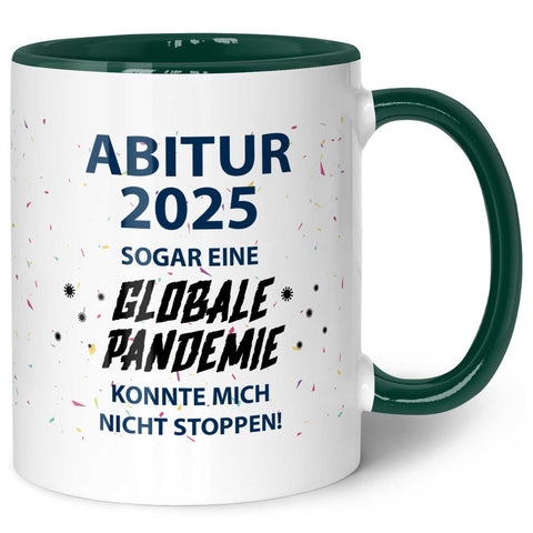 Bedruckte Tasse mit Spruch Pandemie Abitur