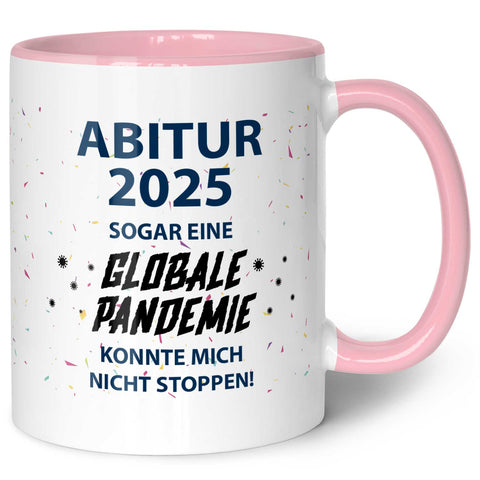 Bedruckte Tasse mit Spruch Pandemie Abitur