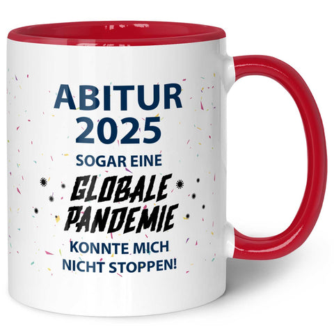 Bedruckte Tasse mit Spruch Pandemie Abitur