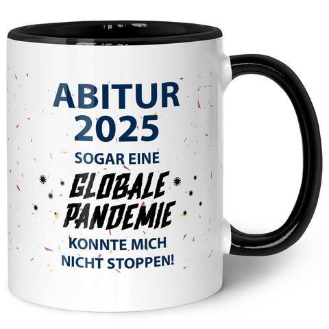 Bedruckte Tasse mit Spruch Pandemie Abitur