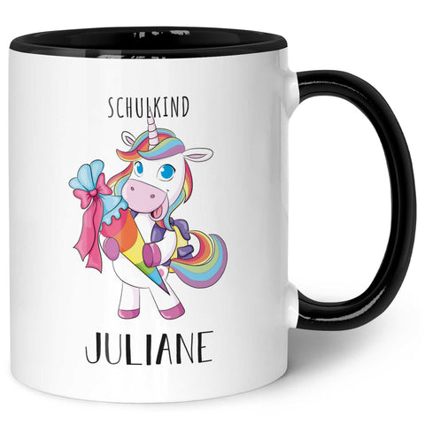Bedruckte Tasse mit Motiv - Einschulung Pferd