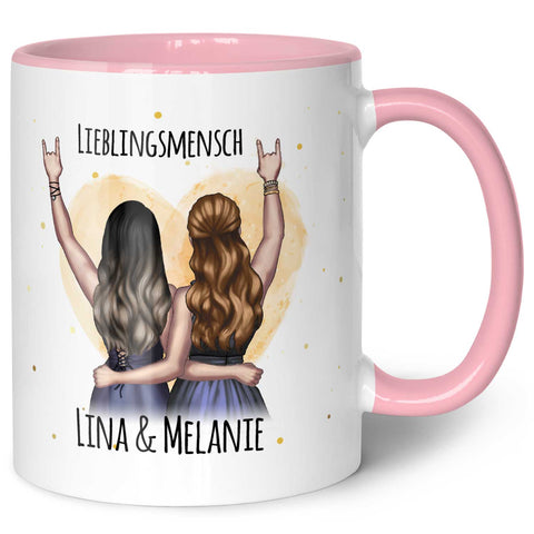 Bedruckte Tasse mit Konfiguration - Beste Freundin