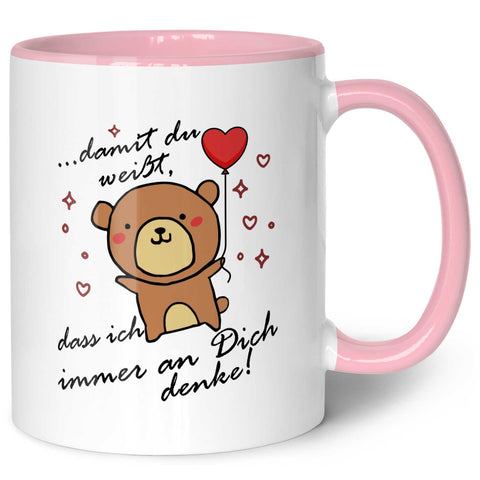 Bedruckte Tasse mit Spruch - Damit du weisst