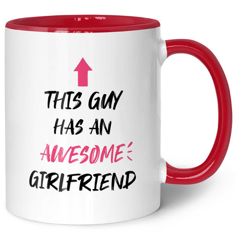 Bedruckte Tasse mit Spruch - Awesome Girlfriend