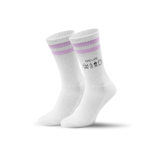 Tennissocken - Dad Life - personalisiert mit Namen